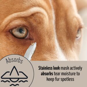 Tauro ProLine Pure Nature Stainless Look Clay Shield Mask Tear Stain Remover and Eye Cleaner, Grooming Product Ideal for All Dogs and Cats Eyes, Ears, Mouth Area Suitible for Home or Professional Use