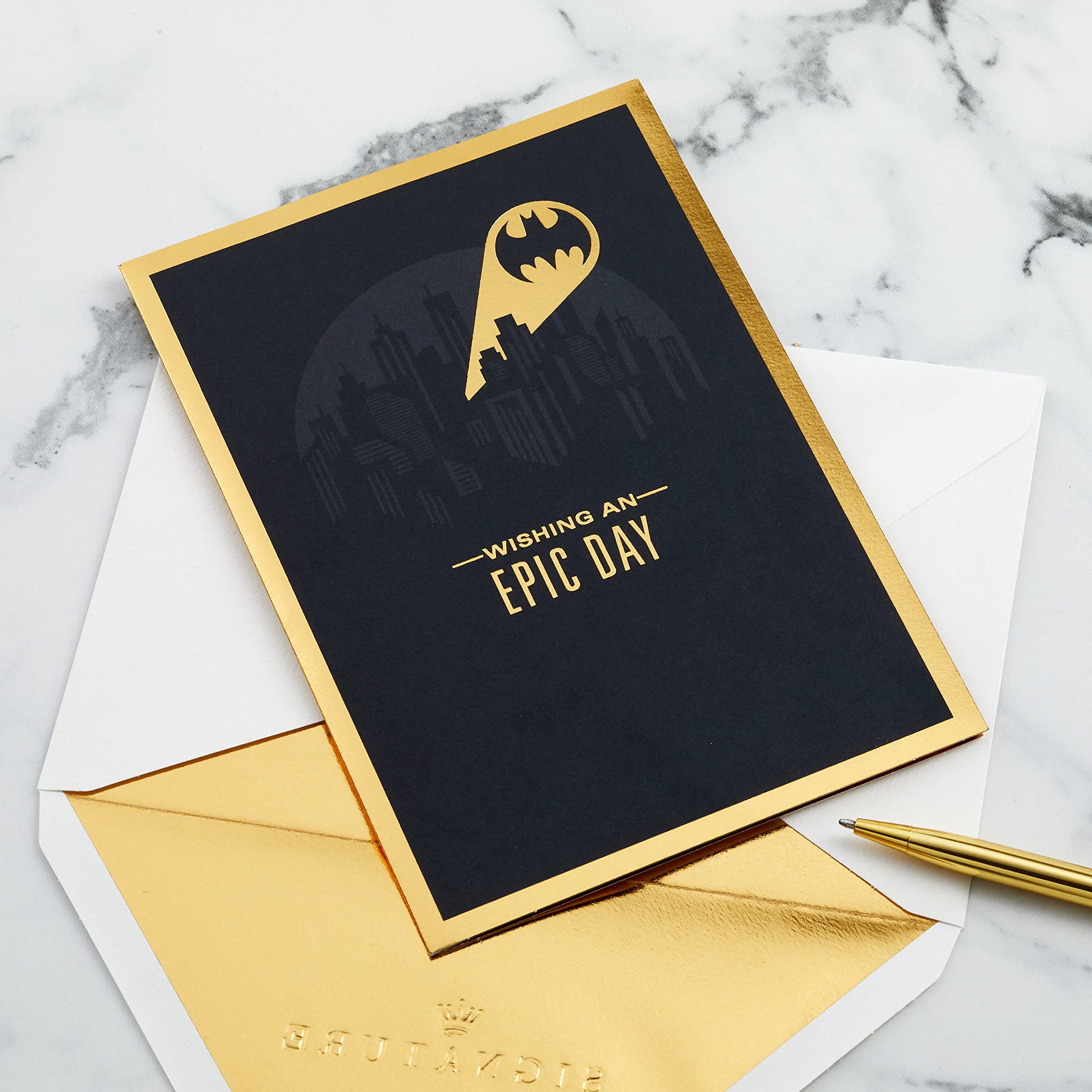 Hallmark Batman Pop Up Birthday Card for Him (Epic Day) Signature Paper Wonder 3D Card