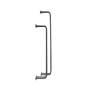 Powell Black Bent Metal Rawlins Two Pack Towel Racks