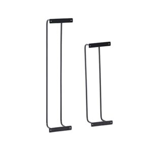 Powell Black Bent Metal Rawlins Two Pack Towel Racks