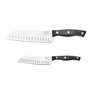 chicago cutlery ellsworth 2-piece knife set with guided grip, stainless steel blades and ergonomic handles for home kitchen and professional use