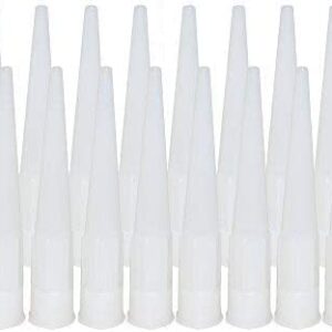 Replacement Screw on Caulk Tube Nozzles 4.25" Natural Color 20-Pack