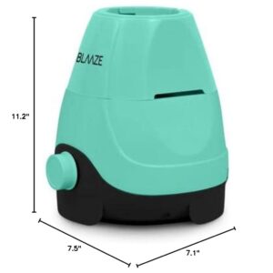 BLAAZE 110V 600 Watts Mixer Grinder With 2 Jars – Perfect for Dry & Wet Fine Grinding – Dosa batters, Indian Curry Spices Coconut Chutney Grinding Mixing (Turquoise)