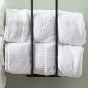 Powell Black Bent Metal Rawlins Two Pack Towel Racks