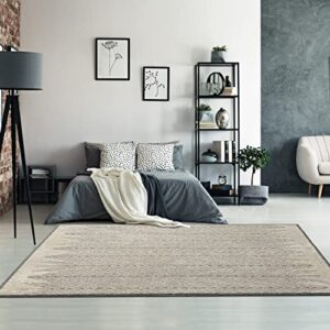 LUXE WEAVERS Gray 4x6 Geometric Area Rug