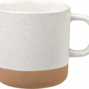 Unboxme Givenne 12oz Handcrafted Ceramic Coffee Mug – Speckled Gloss Finish with Nature-Baked Base – Microwave-Safe Artisanal Mug