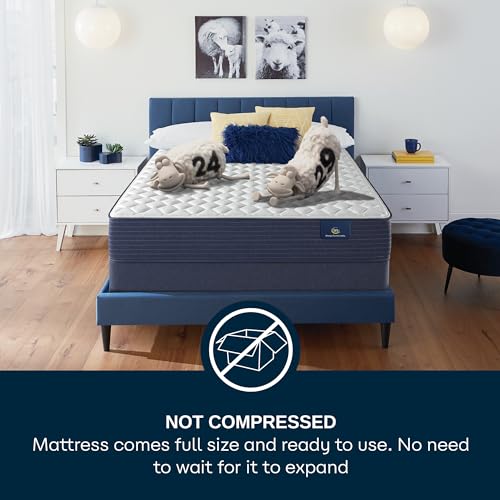 Serta - 11" Clarks Hill Plush Cal King Mattress, Comfortable, Cooling, Supportive, CertiPur-US Certified