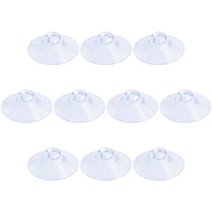 pawfly 10 pack suction cups 1.2 inch, pvc plastic sucker without hooks for home kitchen bathroom organization christmas decoration window