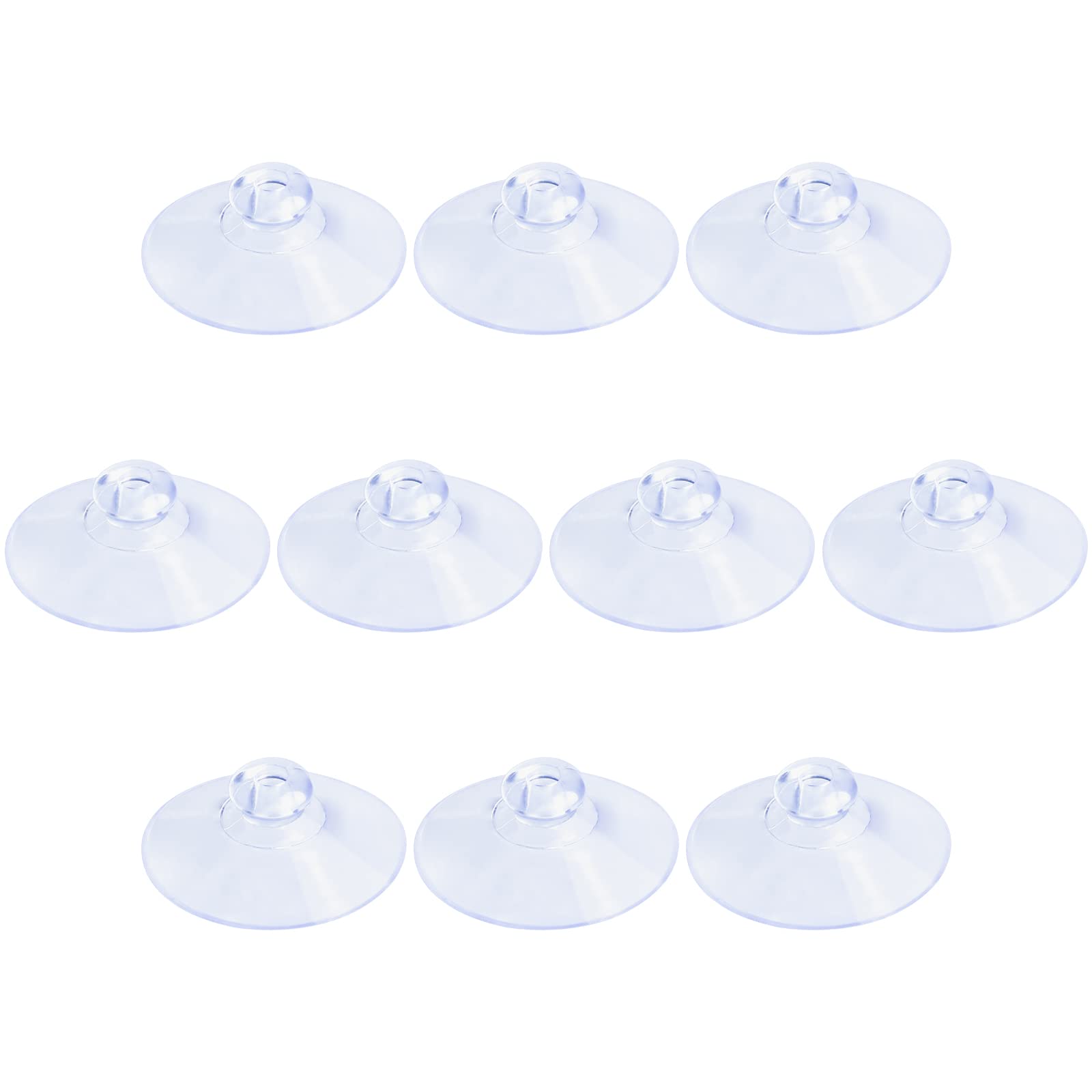 Pawfly 10 Pack Suction Cups 1.2 Inch, PVC Plastic Sucker Without Hooks for Home Kitchen Bathroom Organization Christmas Decoration Window