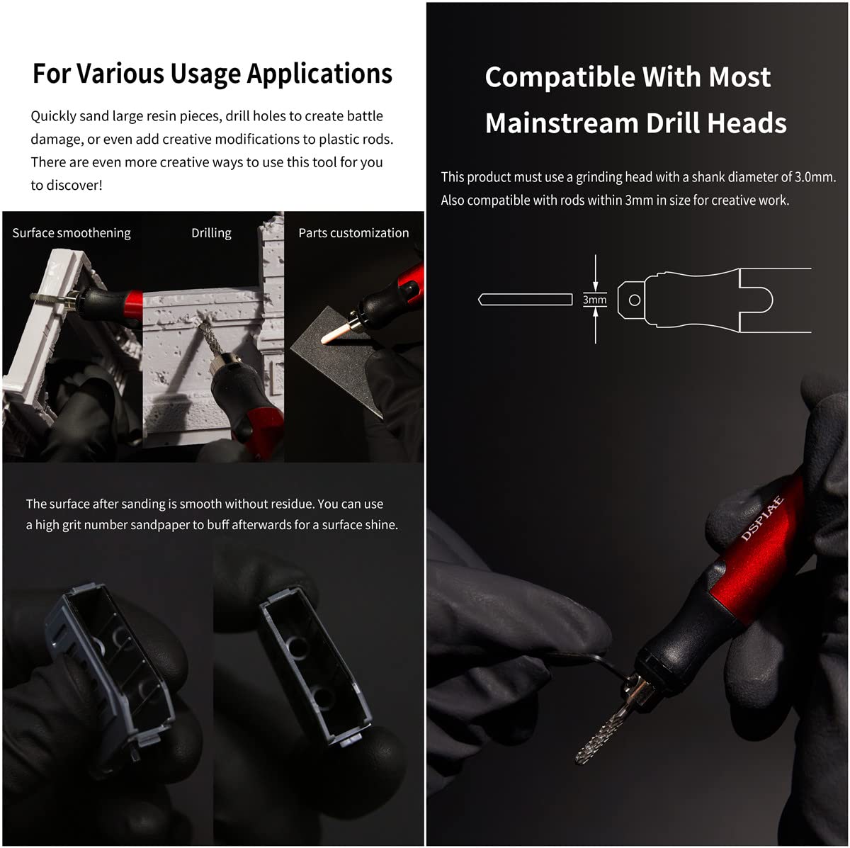 USB Charge Portable Electric Micro Sanding Pen For Hobby Model Craft,Sanding, Polishing, Drilling, Etching, Engraving, DIY Crafts (ES-P sanding pen)