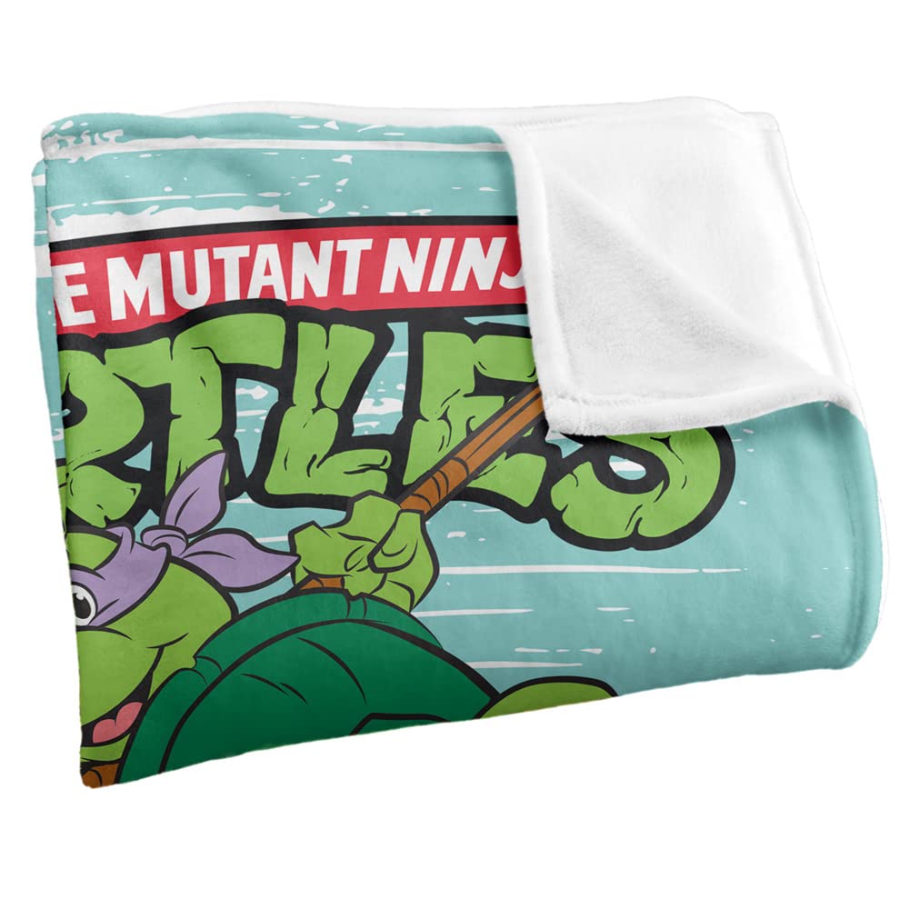 Teenage Mutant Ninja Turtles TMNT Turtle Group Silky Touch Super Soft Throw Blanket, 36"x58"