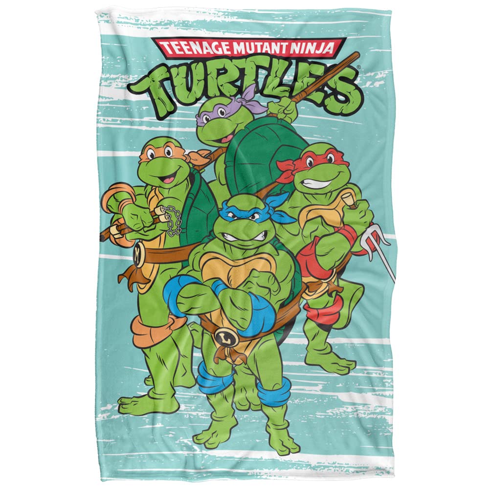 Teenage Mutant Ninja Turtles TMNT Turtle Group Silky Touch Super Soft Throw Blanket, 36"x58"