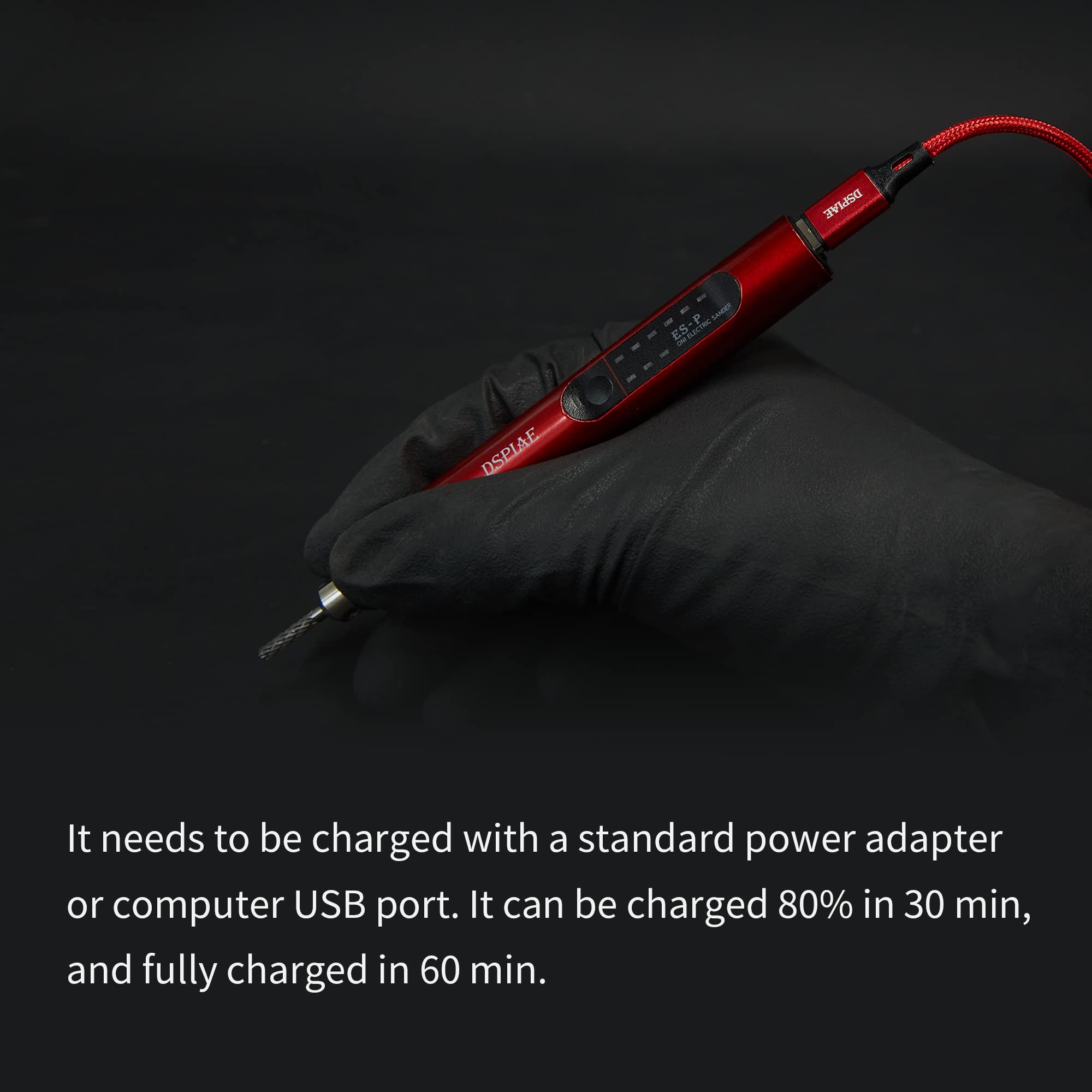 USB Charge Portable Electric Micro Sanding Pen For Hobby Model Craft,Sanding, Polishing, Drilling, Etching, Engraving, DIY Crafts (ES-P sanding pen)