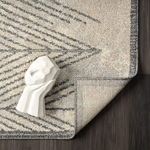 LUXE WEAVERS Gray 4x6 Geometric Area Rug