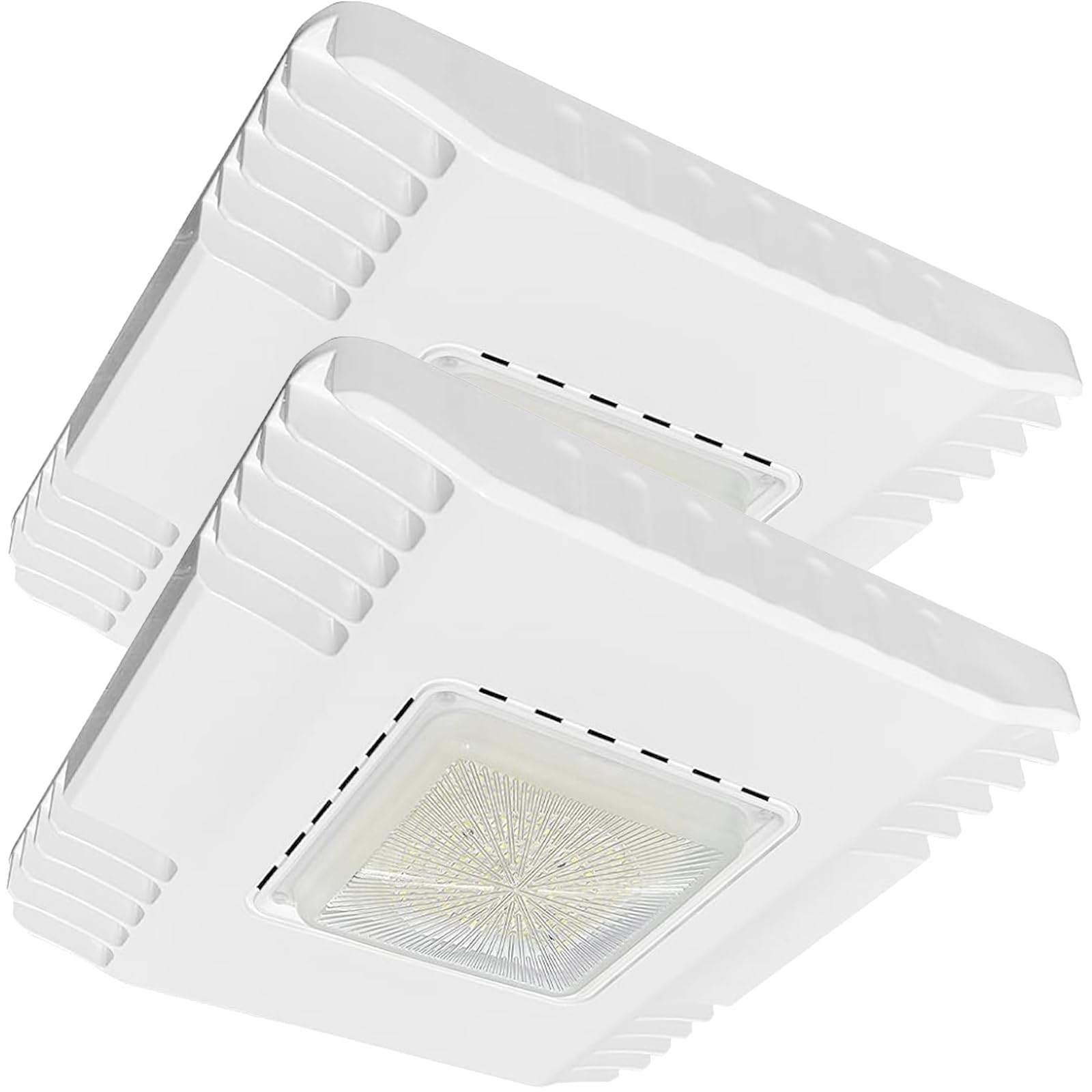 150W LED Canopy Light, 21000LM 5700K Daylight Super Bright Gas Station Carport Ceiling Light, IP65 Waterproof LED Garage Canopy Light (600W HID/HPS Equivalent) 100-277VAC DLC & UL Listed (2Pack)