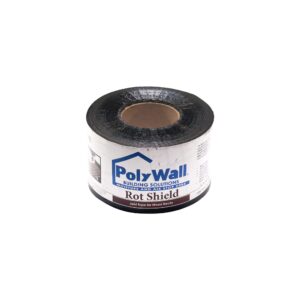 polyguard poly wall - rot shield joist tape for decking, 4" x 100'. made in the usa. self adhering, self sealing deck joist tape for wood decks