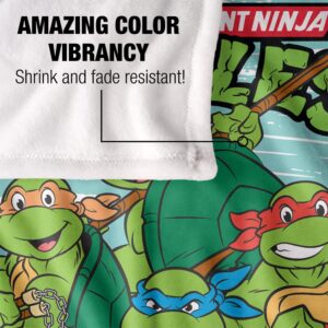 Teenage Mutant Ninja Turtles TMNT Turtle Group Silky Touch Super Soft Throw Blanket, 36"x58"