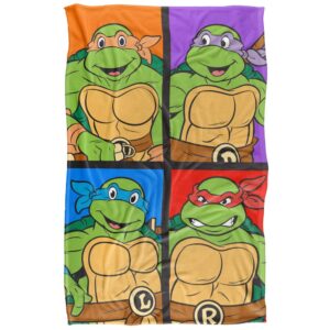 Teenage Mutant Ninja Turtles TMNT Turtle Tiles Silky Touch Super Soft Throw Blanket, 36"x58"