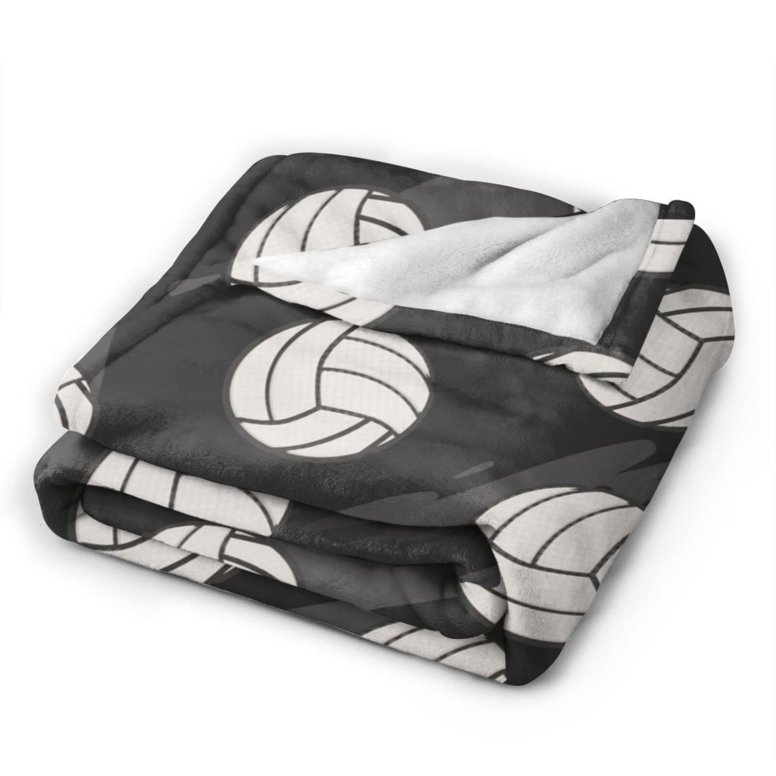 Volleyball Sport Throw Blanket Flannel Fleece Fuzzy Blankets Soft Warm Cozy for Bed Couch Sofa Living Room for Teens 60"x50"