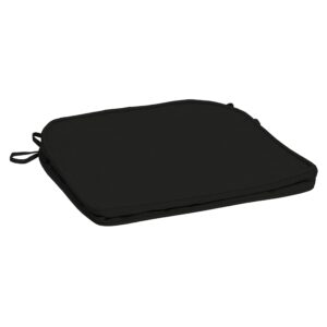 arden selections profoam rounded back seat cushion cover 19 x 20, onyx black