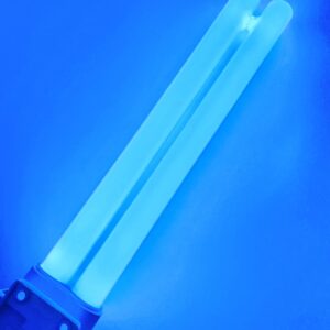 PL18W U/V/A Replacement Black Blue Light Bulb,2G11 Base 4 pin Inline,F18W BL Twin Tube H Shape Fluoescent Lamp,Compatible bdpca-18w,bdpc 912