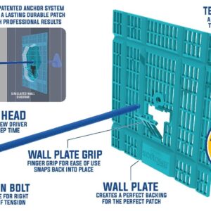 SDHome Perfect Wall Patch Drywall Repair Kit with Compound, Back Plate, and Putty Knife - Repairs Large Holes with Ease