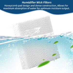 1040 Essick Humidifier Wick Filter for AIRCARE Air Humidifier B23 DP3 B40 B40-C 3D6-100 5D6-700 7D6-100 B23-710 B23-810 D46-720 CM330 500 700 3000 Series Fit MoistAir Models: MA-0300 MA-0500-4 Pack