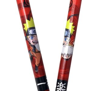 JUST FUNKY Naruto Shippuden Chopsticks Set of 2 - Official Chibi Naruto Collectible Chopsticks - Includes 2 Matching Sets of Bamboo Chopsticks - 8.85 Inches Long Anime Chopsticks