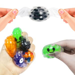 36 Pcs Halloween Mini Sensory Stress Ball Squeeze Toy to Stress Reliever,Great for Adults Party Favors,Halloween Miniatures (Halloween)