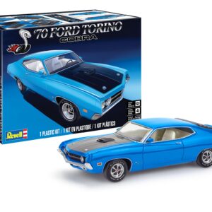 Revell 14534 1970 Ford Torino Cobra 1:25 Scale 128-Piece Skill Level 4 Model Car Building Kit