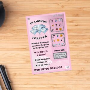 My Scratch Offs 1 Card Will You Be My Maid of Honor? Fake Lottery Lotto Replica Scratch Off Card for Wedding Party and Bridal Shower