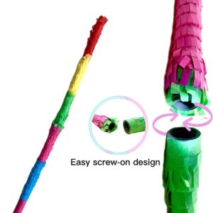 ZCFIFDGB 32-inch pinata sticks,pinata sticks that won't break,the quality is veryvery hard.kids can enjoy playing at the pinata party without worrying about it getting damaged.Pinata sticks kids love