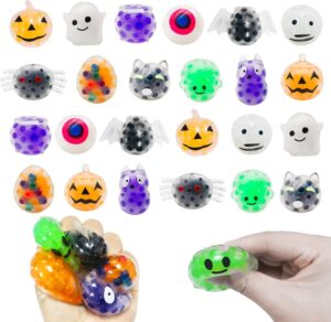 36 pcs halloween mini sensory stress ball squeeze toy to stress reliever,great for adults party favors,halloween miniatures (halloween)