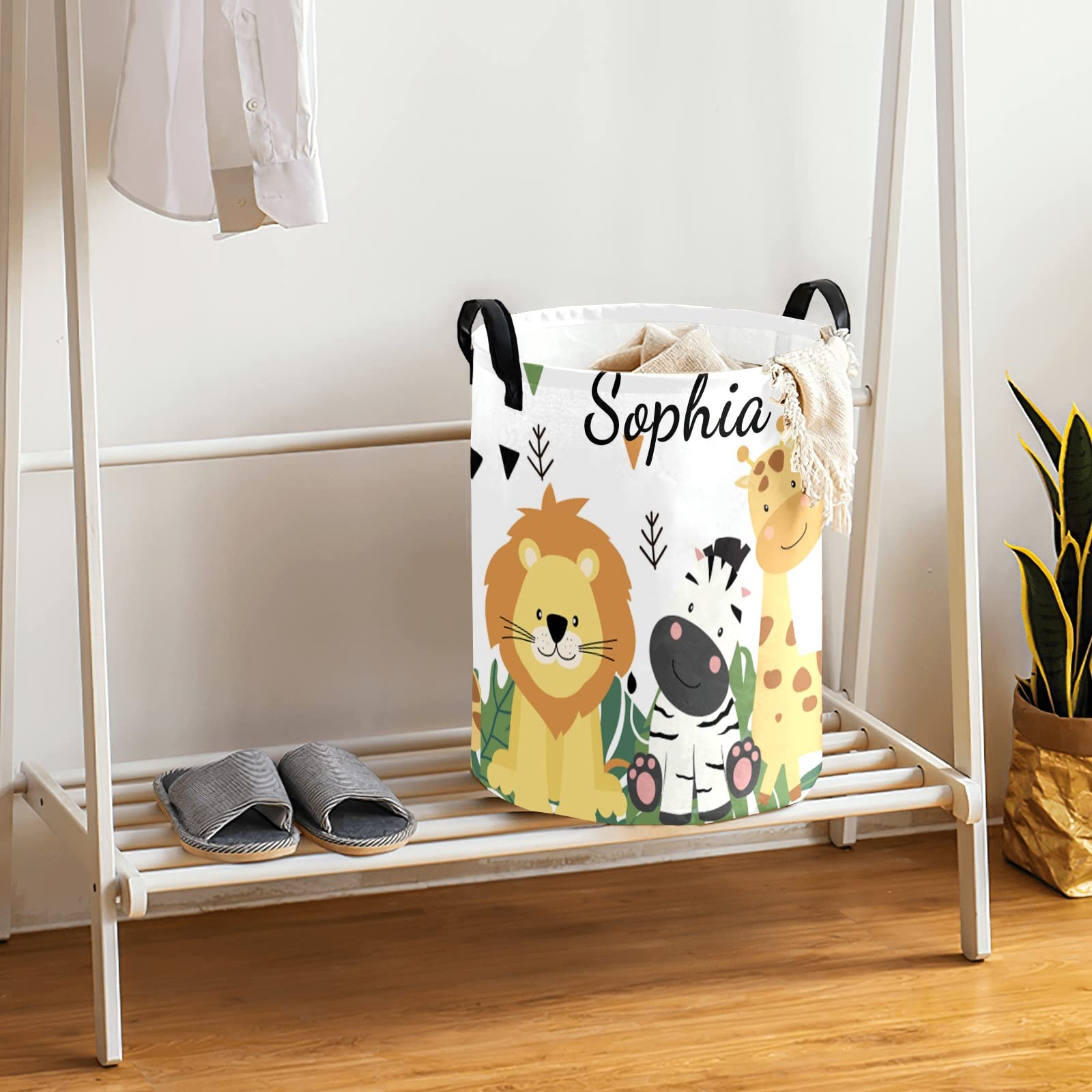 Custom Laundry Basket Name Pattern Laundry Basket Personalized Collapsible Laundry Hamper with Name Dirty Clothes Storage Basket with Handles (Multi29)