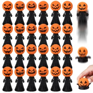 letapapa halloween party favors for kids, 24 pcs jumping popper spring launchers toy, bouncy halloween novelty toys for treat or trick goodie bag fillers, classroom prizes