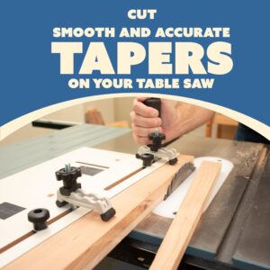 Adjustable Taper Jig/Straight Line Jig for Table Saw | Precision Table Saw Jig with Tapering Functionality | Fast Taper Cutting Jig for Table Saw | Table Saw Accessories | Versatile Woodworking Jigs