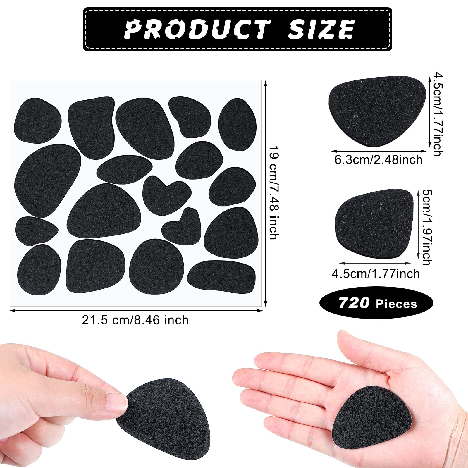 Adhesive Felt Circles Black Self Adhesive Felt Pads Felt Stickers Small Dalmation Dots for Halloween Adult DIY Costume Party Decorations Supplies(360 Pcs)