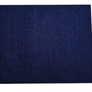 9OZ Stretch Denim Premium Cotton Blend Fabric by The Yard DIY for Sewing Crafting (Dark Blue 2yds)