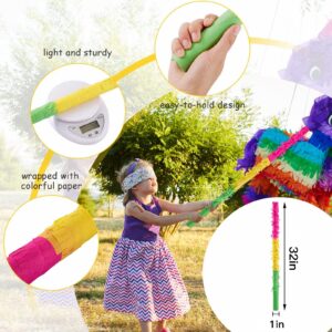 ZCFIFDGB 32-inch pinata sticks,pinata sticks that won't break,the quality is veryvery hard.kids can enjoy playing at the pinata party without worrying about it getting damaged.Pinata sticks kids love