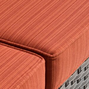 HOOOWOOO 25x25x5 Outdoor Patio Furniture Cushions Replacement,5" Thick Seat Back Chair Cushions Set,Zipper Olefin Sofa Loveseat Cushions for Patio Outdoor Furniture,Orange Red