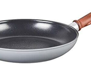 GreenPan Mayflower Pro Hard Anodized Healthy Ceramic Nonstick, 10" Frying Pan Skillet, Vintage Wood Handle, PFAS-Free, Induction, Charcoal Gray