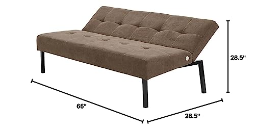 Panana Futon Sofa Bed Convertible Sofa Couch Sleeper Linen Upholstered Home Recliner Reversible Loveseat Folding Daybed Guest Bed for Living Room Apartment Dorm Bonus Room