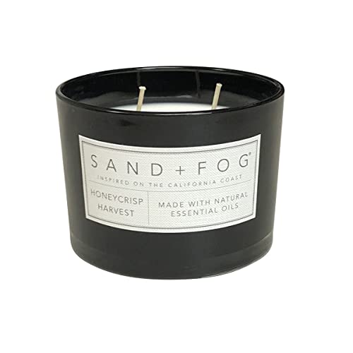 Sand + Fog Scented Candle - Honeycrisp Harvest – Additional Scents and Sizes – 100% Cotton Lead-Free Wick - Luxury Air Freshening Jar Candles - Perfect Home Decor – 12oz