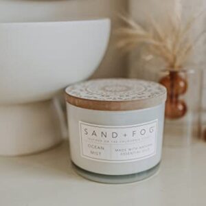 Sand + Fog Scented Candle - Pumpkin Spice – Additional Scents and Sizes – 100% Cotton Lead-Free Wick - Luxury Air Freshening Jar Candles - Perfect Home Decor – 12oz