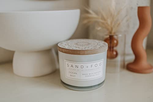 Sand + Fog Scented Candle - Pumpkin Spice – Additional Scents and Sizes – 100% Cotton Lead-Free Wick - Luxury Air Freshening Jar Candles - Perfect Home Decor – 12oz