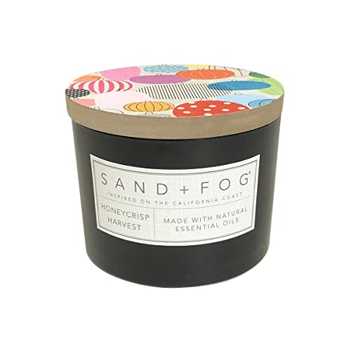 Sand + Fog Scented Candle - Honeycrisp Harvest – Additional Scents and Sizes – 100% Cotton Lead-Free Wick - Luxury Air Freshening Jar Candles - Perfect Home Decor – 12oz