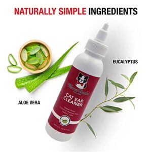 Warren London Cat Ear Cleaner | Ear Cleaning Solution for Cats and Kittens with Aloe Vera | Kitten Ear Cleaner & Ear Wash for Cats | Made in USA