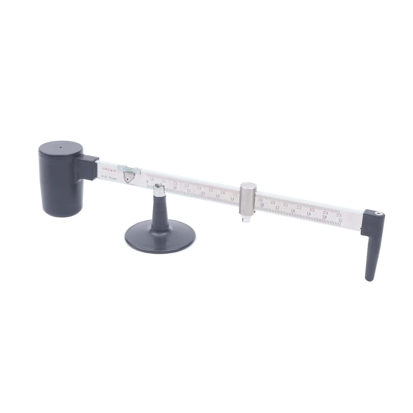 Mud Hydrometer Gravity Balance Scale Liquid Densimeter Double Scales Accurate Clear Mud Scale 0.01g/cm³ 0.1lb/gal for Liquid Density Analysis Weight Measurement at Road Construction Site Laboratory