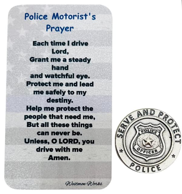 Saint Michael Police Token Set with Officers Holy Prayer Card