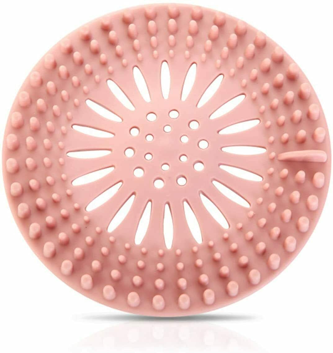 TFCFL 4 PCS Silicone Hair Stopper Shower Drain Strainer Hair Strainer for Bathroom, Bathtub, Laundry and Kitchen